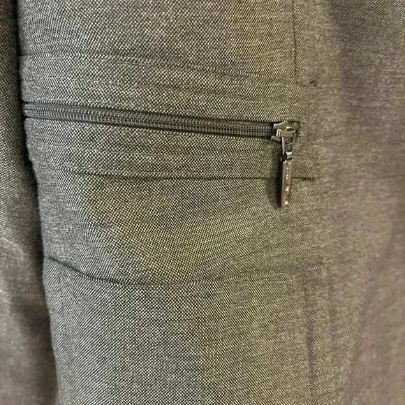 Tahari one button blazer gray petite 10 - Picture 6 of 9